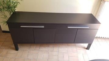 Dressoir zwart ikea, 25 à 50 cm, 150 à 200 cm, Enlèvement, Utilisé