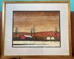 Schilderij-Staf Beerten-Herfst-Boerderij-Hooimijt-Bomen-mooi, Antiek en Kunst, Kunst | Schilderijen | Klassiek, Ophalen