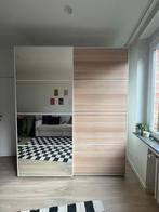 IKEA PAX schuifdeurkast + spiegel, 200 cm of meer, 150 tot 200 cm, Eikenhout, Meerdere deuren