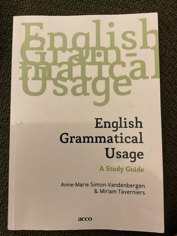 Anne-Marie Simon-vandenbergen - English grammatical usage beschikbaar voor biedingen