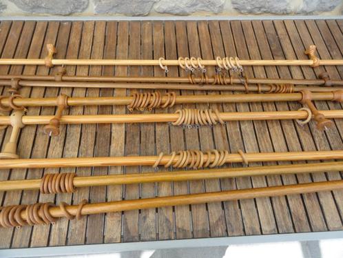 Barres support de tentures en bois, Huis en Inrichting, Stoffering | Gordijnen en Lamellen, Gebruikt, 150 tot 200 cm, Minder dan 50 cm