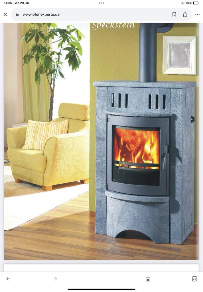 speksteenkachel, , Koppe BS 100 in goede werkende staat., Huis en Inrichting, Kachels, Gebruikt, Vrijstaand, Houtkachel, Hout