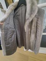 Manteau en vison gris (fait sur-mesure) T40, Taille 38/40 (M), Porté, Enlèvement, Gris