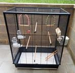 Parkietenkooi met alle accessoires, Dieren en Toebehoren, Ophalen, Nieuw, Vogelkooi