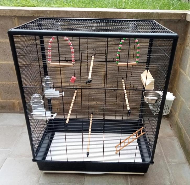 Parkietenkooi met alle accessoires, Dieren en Toebehoren, Vogels | Hokken en Kooien, Nieuw, Vogelkooi, Ophalen