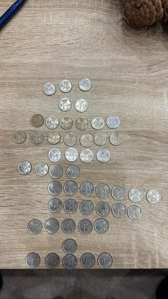 Belgische munten 25 centimes 1964 tot 75, Postzegels en Munten, Munten en Bankbiljetten | Verzamelingen, Munten, Ophalen