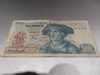 500 Frank België 1970, Postzegels en Munten, Los biljet, Ophalen