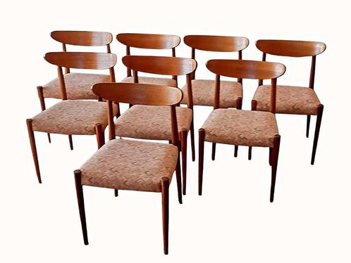 Vintage stoelen „Paola” Oswald Vermaercke V-form Teak 1961, Antiek en Kunst, Antiek | Meubels | Stoelen en Sofa's, Ophalen