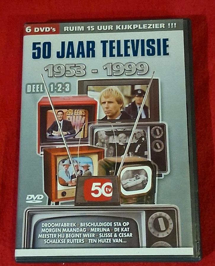 6- dvd box 50 jaar televisie (vrt - brt), Cd's en Dvd's, Dvd's | Tv en Series, Zo goed als nieuw, Overige genres, Boxset, Vanaf 6 jaar