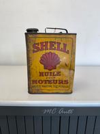 SHELL oud 2 liter olie blik, Verzamelen, Merken en Reclamevoorwerpen, Ophalen of Verzenden, Gebruikt, Verpakking