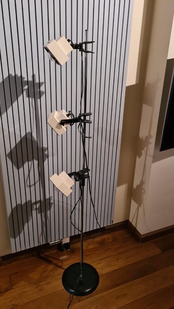 Vintage vloerlamp - staanlamp, Raak Amsterdam. Cube, 70s, Huis en Inrichting, Lampen | Vloerlampen, Gebruikt, 100 tot 150 cm, Ophalen of Verzenden