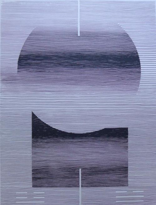 MICHEL SEUPHOR / HEXAGRAMMES YI-KING / ZW-W LITHO / 75x55cm, Antiek en Kunst, Kunst | Litho's en Zeefdrukken, Ophalen of Verzenden