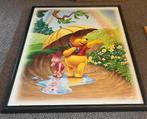 Winnie the pooh en piglet met kader, Huis en Inrichting, Ophalen, Minder dan 50 cm, 50 tot 75 cm, Nieuw