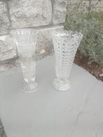 2 magnifiques vases en verre/cristal, Enlèvement ou Envoi