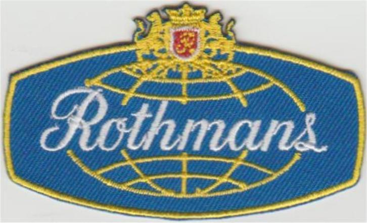 Rothmans Racing stoffen opstrijk patch embleem, Verzamelen, Automerken, Motoren en Formule 1, Nieuw, Verzenden