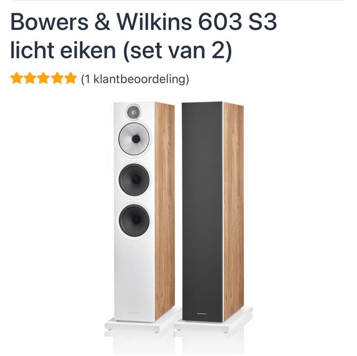 Bower & Wilkins home cinema + denon 7.2 versterker, Audio, Tv en Foto, Luidsprekerboxen, Zo goed als nieuw, Subwoofer, Ophalen