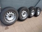 4 Winterbanden en velgen voor Peugeot Partner, Auto-onderdelen, Banden en Velgen, Ophalen, Gebruikt, 15 inch, Banden en Velgen