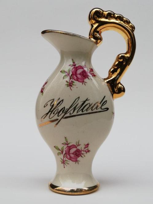 Boch Frères - joli vase souvenir avec fleurs - Hofstade, Antiquités & Art, Curiosités & Brocante, Enlèvement ou Envoi