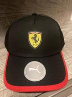 Ferrari pet Sainz Leclerc Formule 1 gebogen klep cap Zwart, Nieuw, Ophalen of Verzenden, Formule 1