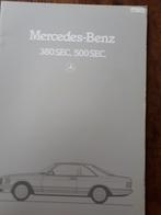 Mercedes-Benz 380 SEC, 500 SEC 05/84, Enlèvement ou Envoi, Neuf, Mercedes
