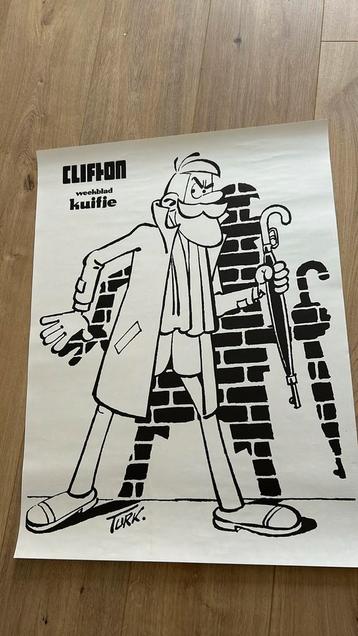 Turk Clifton affiche werkblad kuifje jaren 80