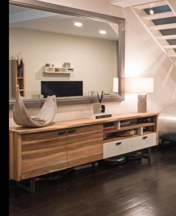 Te koop: dressoir en tv-kast, inclusief twee wandkastjes, Huis en Inrichting, Kasten | Dressoirs, Zo goed als nieuw, Ophalen