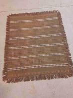 Retro vintage tafelkleed beige bruin oranje 159/130, Ophalen of Verzenden, Gebruikt