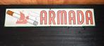 Emaille reclamebord Armada, Ophalen, Gebruikt, Reclamebord