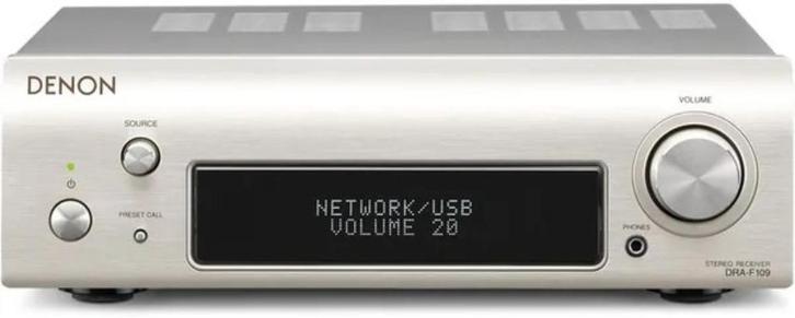 chaine hifi DENON DRA F109 argenté   LH 25X25 -71, Audio, Tv en Foto, Stereoketens, Zo goed als nieuw, Cd-speler, Tuner of Radio