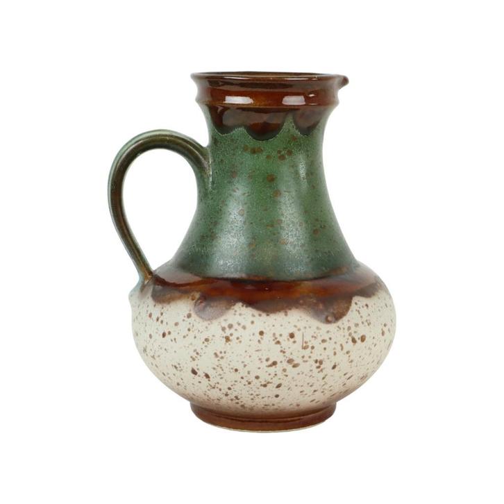 Zeldzame Groene Vaas Terrazzo West Germany Aardewerk 1808-30, Antiek en Kunst, Antiek | Vazen, Ophalen of Verzenden