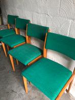 4 vintage Scandinavisch stoelen ‘60-70, Ophalen, Stof