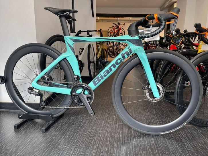 Koersfiets Bianchi Oltre Comp Di2*Powermeter*carbonwielen*, Hobby en Vrije tijd, Overige Hobby en Vrije tijd, Zo goed als nieuw