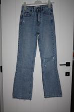 Blauwe flare jeans broek van Stradivarius, maat 34, W27 (confection 34) ou plus petit, Comme neuf, Bleu, Stradivarius