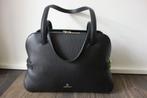 Sac "Milano" M cuir noir "AIGNER" Envoi compris, Handtassen en Accessoires, Tassen | Damestassen, Verzenden, Nieuw, Zwart