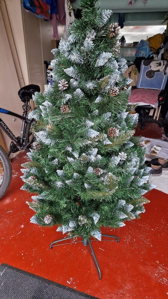 Sapin de Noël artificiel 1m60 avec pied pouvant négocier, Enlèvement, Comme neuf