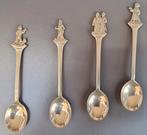 Ensemble de quatre cuillères Tintin, années 50/60, Collections, Enlèvement ou Envoi, Tintin, Comme neuf, Ustensile