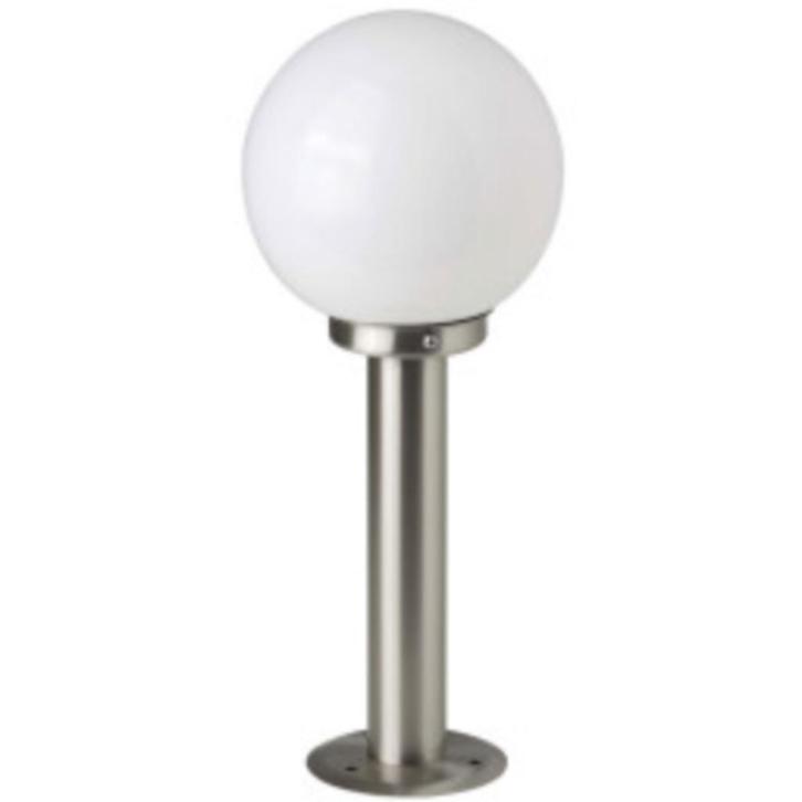 Brilliant Aalborg Sokkellamp –  tuin/terras– RVS   glas, Tuin en Terras, Buitenverlichting, Nieuw, Vloerlamp, Glas, Minder dan 50 watt