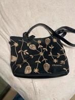 Prachtige vintage Chevron handtas, Ophalen of Verzenden, Zo goed als nieuw, Zwart, Shopper