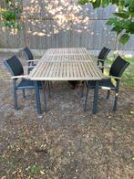 Set de jardin en teck, Jardin & Terrasse, Table à dinner, Utilisé, Sets de jardin, Enlèvement