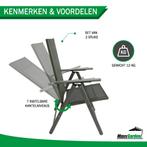MaxxGarden Tuinstoel - 2 stuks - aluminium - Zilver/zwart, Support@maxxtools.be, Ophalen of Verzenden, Centrum zuid 2084, Nieuw