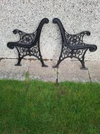 Gietijzeren poten voor tuinbank, Tuin en Terras, Ophalen, Gebruikt, Metaal