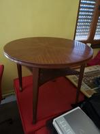 Mooie vintage houten ronde salontafel, Maison & Meubles, Tables | Tables d'appoint, Comme neuf, Enlèvement ou Envoi