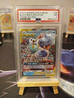 Pokémon Blastoise & Piplup GX PSA 7, Hobby en Vrije tijd, Verzamelkaartspellen | Pokémon, Ophalen of Verzenden, Zo goed als nieuw