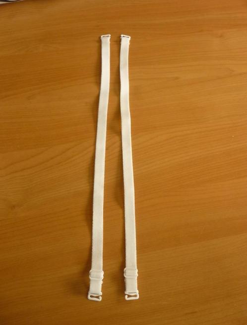 Witte 1,3 cm bh beha bandjes schouderbandjes, Kleding | Dames, Ondergoed en Lingerie, Ophalen of Verzenden