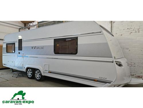 Tabbert Vivaldi 685 DF (bj 2018), Caravans en Kamperen, Caravans, Bedrijf, tot en met 4, 1500 - 2000 kg, Tabbert, 7 tot 8 meter