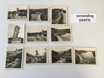 10 kleine postkaartjes van La Gileppe (Ardennen) 1951 beschikbaar voor biedingen
