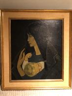 Schilderij Francine Somers - Vrouw met kind, Ophalen