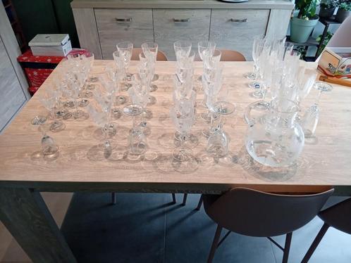 Kritallen glazenset, Antiek en Kunst, Antiek | Glaswerk en Kristal, Ophalen of Verzenden