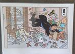 Grande carte postale double pliante sous blister : Hergé : T, Ophalen of Verzenden