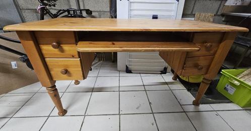 Gratis Bureau, echt hout., Maison & Meubles, Bureaux, Utilisé, Bureau, Enlèvement